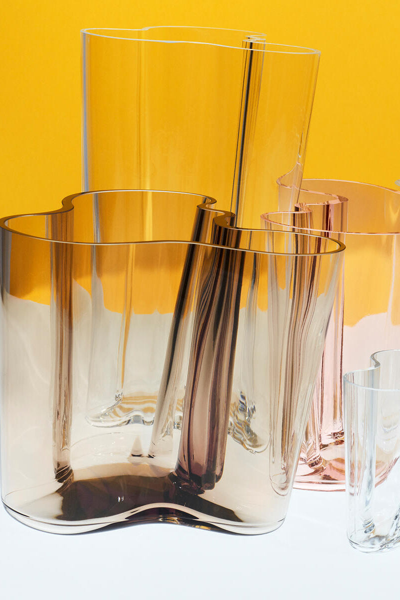 Aalto vase, klar - H25 cm